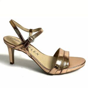 Life Stride Miracle Women’s Copper High Heel Sandals Size 9Wide